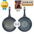 [KOMAN] 2 Piece Set : BlackWin Titanium Coated Frying Pan 28cm+Grill Pan 28cm-Nonstick Cookware 6-Layers Coationg Die Casting Frying Pan - Made in Korea